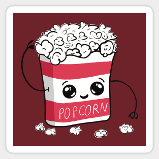 Cute popcorn Sticker